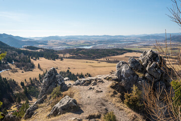 Spring landscape with wonderful view - countryside concept