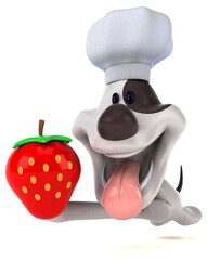 Fun dog - 3D Illustration