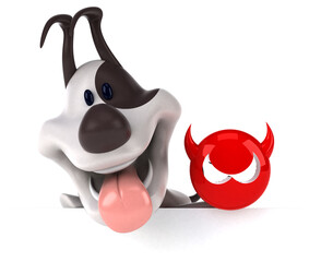 Fun dog - 3D Illustration