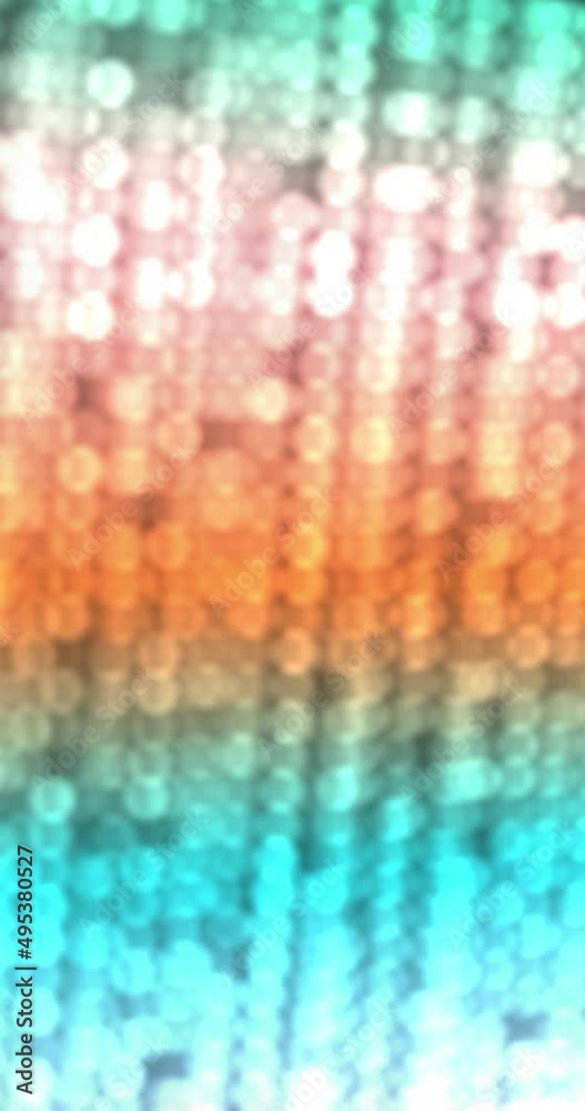 Wall mural sparkling circles and bright lights. bokeh effect background. wallpaper with abstract bright animati