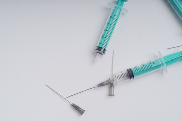 medical disposable injection syringe