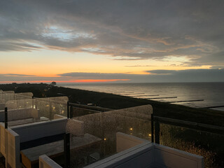 Blick auf Kadettrinne vom Hotel The Grand Cafe Weitblick Ahrenshoop Darsss Fischland Zingst Mecklenburg-Vorpommern