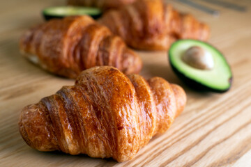 croissants and avocados
