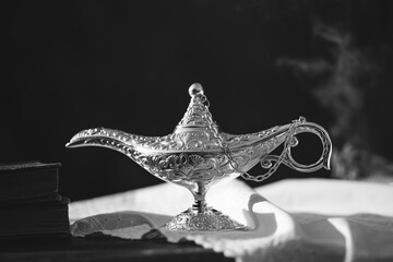 Festive greeting card for Muslim holy month Ramadan Kareem.