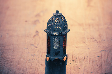 Festive greeting card for Muslim holy month Ramadan Kareem.