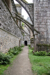 Paimpol. Les arcades du cloître de l'abbaye de Beauport. Côtes-d'Armor. Bretagne	