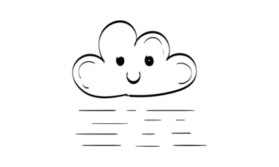 Weather line art. use as poster, card, flyer or T Shirt