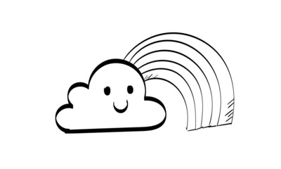  Weather line art. use as poster, card, flyer or T Shirt