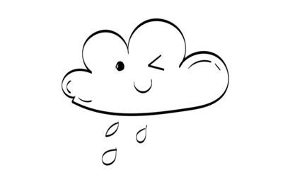  Weather line art. use as poster, card, flyer or T Shirt