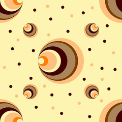 Geometric background with colorful circles Seamless pattern Vector illustration  EPS 10