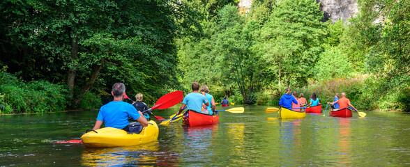 Unterwegs auf der Pegnitz mit Kajak und Kanu