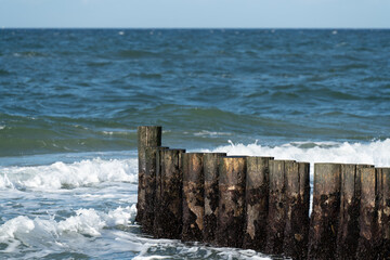 Lahnungen Küstenschutz Wellen Ahrenshoop Ostsee