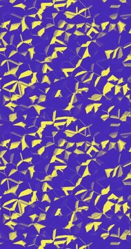 Abstract background of bright and shiny crystals that move over a surface. Minimal technology background