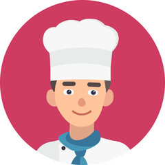 Man Cook Avatar Cartoon Illustartion