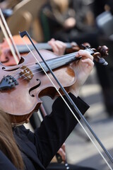 musician playing violin
