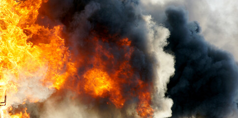 Vasylkiv oil terminal near Kyiv, Ukraine destroyed after missile strike, refinery fire.