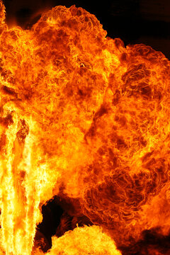 Vasylkiv oil terminal near Kyiv, Ukraine destroyed after missile strike, refinery fire.