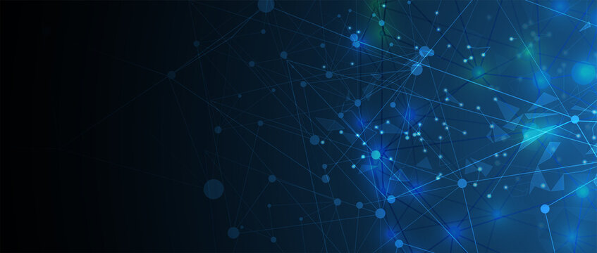 Technology data background, idea of global business solution