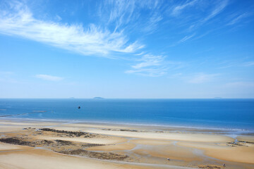 Fototapeta na wymiar Kkotji Beach is a famous tourist destination in Taean-gun, South Korea. 