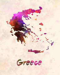 Greece in watercolor