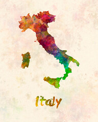 Italy in watercolor
