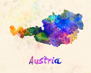 Austria in watercolor
