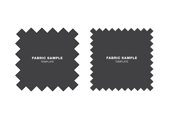 Fabric sample icons, Material presentation template, Textile swatch icons, Vector illustration