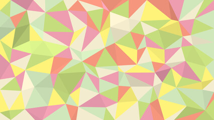 Abstract Low polygon background in pastel color
