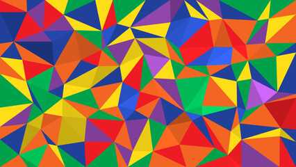 Fototapeta premium low polygon random colorful tone