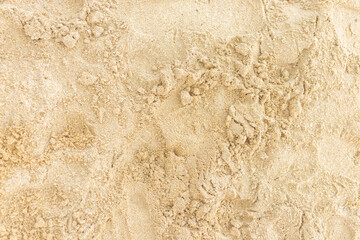 Sand Texture. Brown sand. Background from fine sand. Close-up image