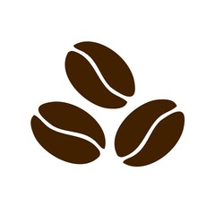 Coffee beans. Coffee beans. Icon of well-roasted coffee beans