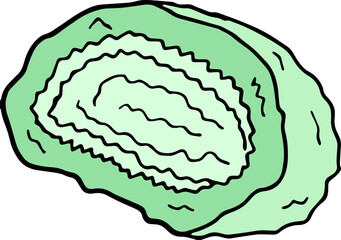 Mineral Icon Line Art Illustration