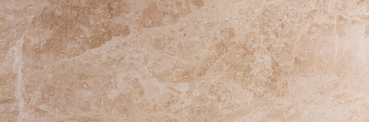 Fototapeta premium Beige marble texture. Long slab pattern for your interior design or web site. Expensive stone.