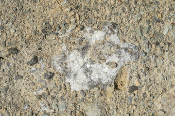 Raw quartz crystal in a quarry , close-up. Raw quartz in the mine.