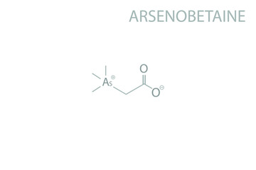 Arsenobetaine molecular skeletal chemical formula.	
