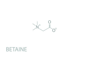 Betaine molecular skeletal chemical formula.	
