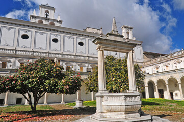 Fototapeta na wymiar Napoli, i chiostri della Certosa di San Martino 