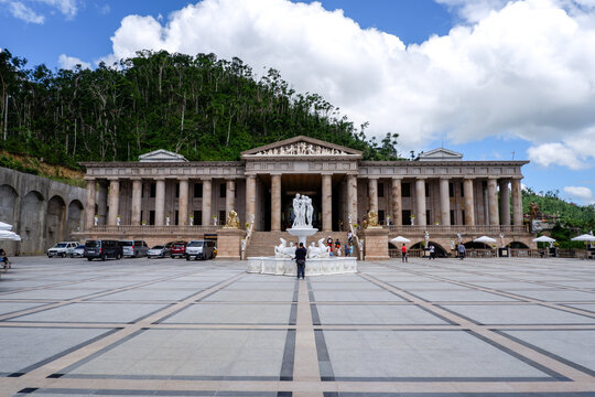 Temple of Leah (Taj Mahal of Cebu) Exterior Photos and Architectural Details - Busay, Cebu, Philippines - March 26, 2022