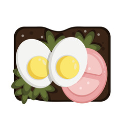 fried eggs and bacon