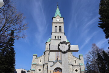 church in Zakopane in Krupówki - obrazy, fototapety, plakaty