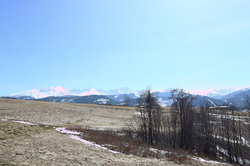 view of the Tatra Mountains