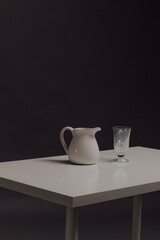  the milk on table
