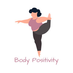 Fitness plus size girl