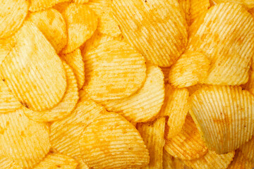 Fototapeta premium Potato Chips Texture