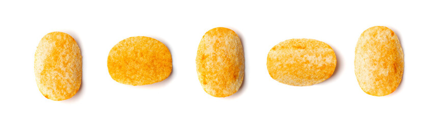 Potato Chips Isolated