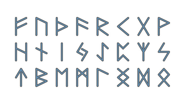 Scandinavian alphabetic runes. Elder futhark