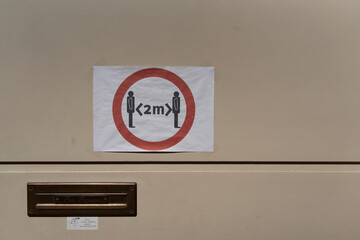 SARS Covid-19 Corona Virus AHA Mundschutz Lockdown Abstandsregel Maske Werder Havel Brandenburg