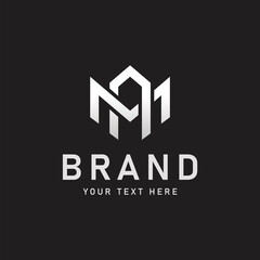 MA or AM letter logo design