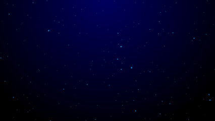 Abstract particle on dark blue Background