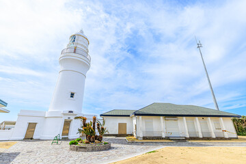 初春の御前埼灯台　静岡県御前崎市　Omaesaki Lighthouse in early spring. Shizuoka-ken Omaezaki city.